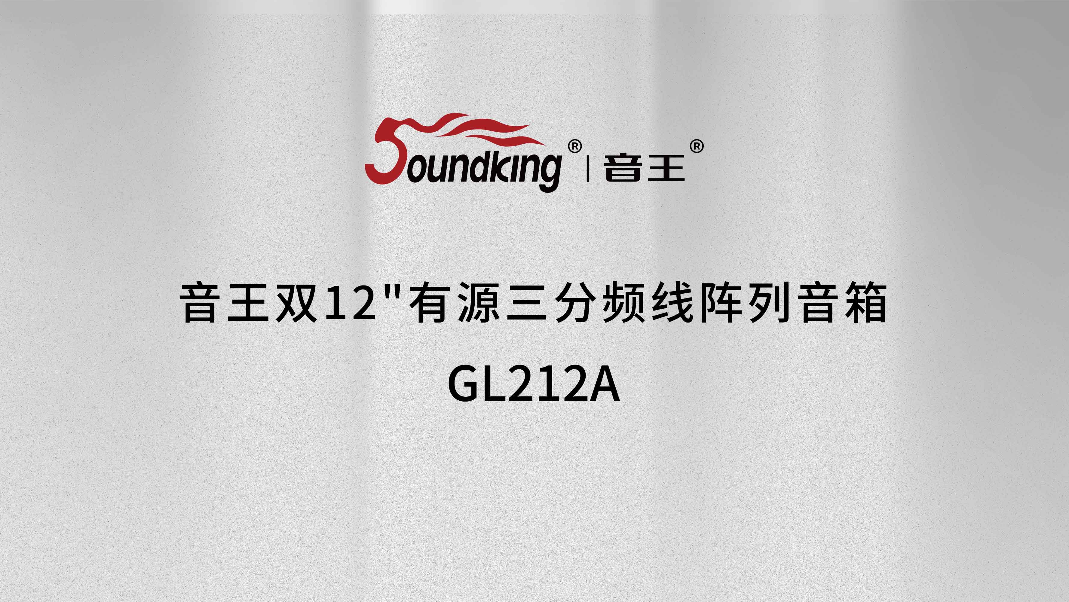 音王GL212A双12"有源三分频线阵列音箱